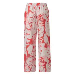 Women's Viscose Flare Trousers COMMA image-1