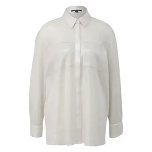 Women’s oversized long-sleeve shirt COMMA image-0