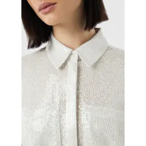 Women’s oversized long-sleeve shirt COMMA image-3