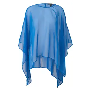 Sheer Chiffon Poncho Cape for Women COMMA image-0