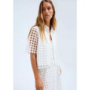 Women's Flared Midi Lace Skirt COMMA image-6