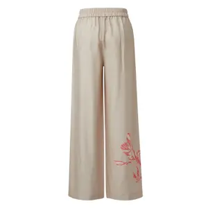 Women's Linen Wide Leg Trousers COMMA image-1