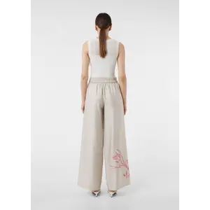 Women's Linen Wide Leg Trousers COMMA image-4
