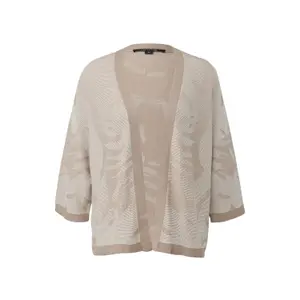 Women's Floral Pattern Fine Knit Cardigan COMMA image-0