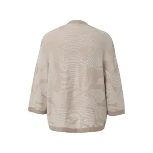 Women's Floral Pattern Fine Knit Cardigan COMMA image-1
