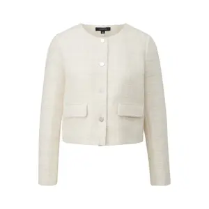 Boucle Cardigan with Button Closure for Women COMMA image-0