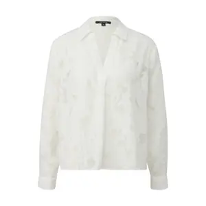Womens Long Sleeve Jacquard Blouse COMMA image-0