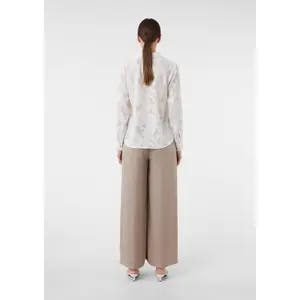 Womens Long Sleeve Jacquard Blouse COMMA image-4