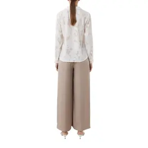 Womens Long Sleeve Jacquard Blouse COMMA image-5