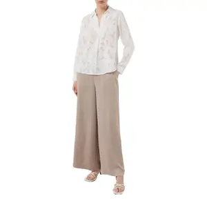 Womens Long Sleeve Jacquard Blouse COMMA image-6