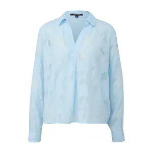 Womens Long Sleeve Jacquard Blouse COMMA image-0