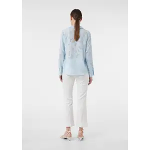 Womens Long Sleeve Jacquard Blouse COMMA image-4