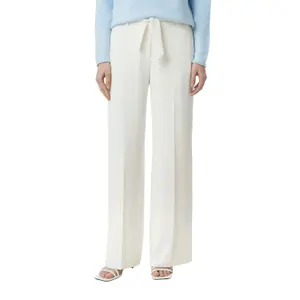 Wide Leg Suit Trousers with Ties Women COMMA image-2