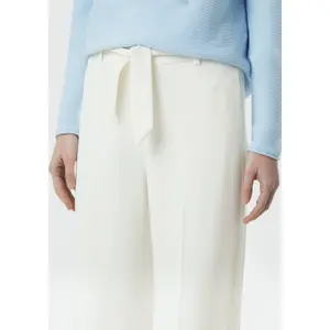 Wide Leg Suit Trousers with Ties Women COMMA image-3