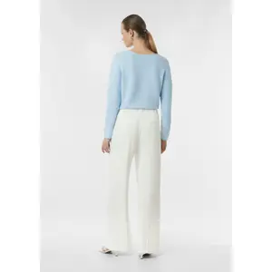 Wide Leg Suit Trousers with Ties Women COMMA image-4