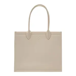 Smooth Leather Tote Bag with Magnetic Closure for Women COMMA image-0