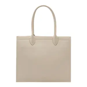 Smooth Leather Tote Bag with Magnetic Closure for Women COMMA image-1