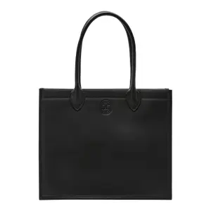 Smooth Leather Tote Bag with Magnetic Closure for Women COMMA image-1