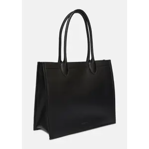 Smooth Leather Tote Bag with Magnetic Closure for Women COMMA image-3