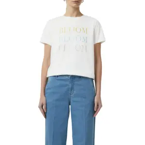 Women's Cotton Blend Graphic T-Shirt COMMA image-2