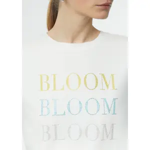 Women's Cotton Blend Graphic T-Shirt COMMA image-3
