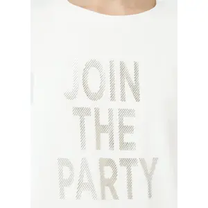 Women's Cotton Blend Graphic T-Shirt COMMA image-3