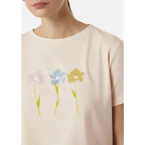 Women's Cotton Blend Graphic T-Shirt COMMA image-3