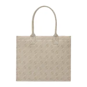 Canvas Tote Bag with Icon Print Women's COMMA image-0