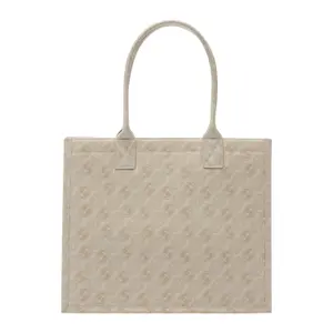 Canvas Tote Bag with Icon Print Women's COMMA image-1