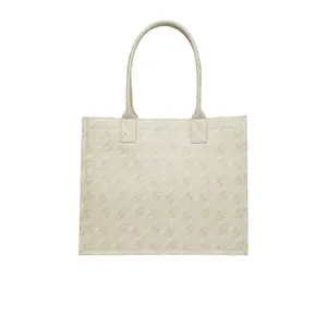 Canvas Tote Bag with Icon Print Women's COMMA image-2