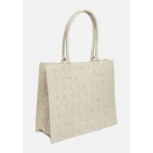 Canvas Tote Bag with Icon Print Women's COMMA image-3