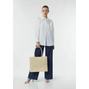 Canvas Tote Bag with Icon Print Women's COMMA image-4