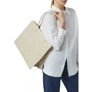 Canvas Tote Bag with Icon Print Women's COMMA image-5
