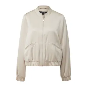 Women's High Collar Satin Jacket COMMA