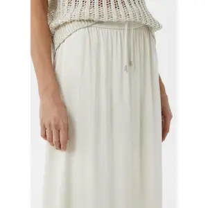 Women's Satin Midi Skirt with Bow Detail COMMA image-3