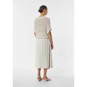 Women's Satin Midi Skirt with Bow Detail COMMA image-4