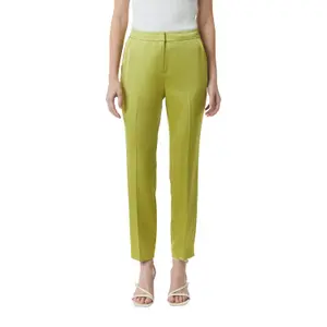Satin Cigarette Trousers Women COMMA image-2