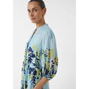 Maxi Tunic Dress High Neck Wide 3/4 Sleeves Women COMMA image-3
