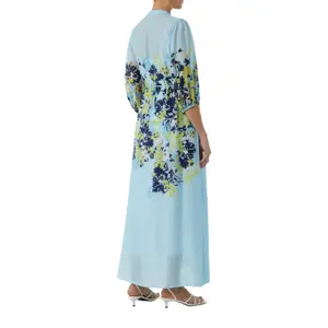 Maxi Tunic Dress High Neck Wide 3/4 Sleeves Women COMMA image-5