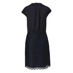 Satin Flared Short Dress with Lace Skirt Women COMMA image-1