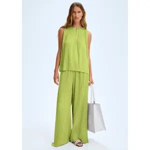 Women's satin Trousers COMMA image-6