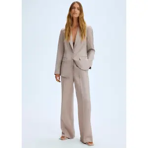 Shimmering Linen Suit Trousers Women COMMA Marlene image-6