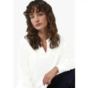 Women's Mixed Fabric Blouse COMMA image-3