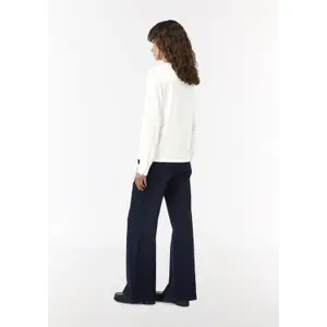 Women's Mixed Fabric Blouse COMMA image-4
