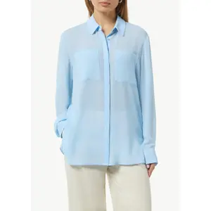 Women's Long Sleeve Shirt with Button Placket COMMA image-2