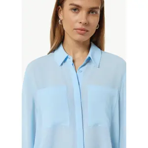 Women's Long Sleeve Shirt with Button Placket COMMA image-3