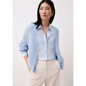 Women's Long Sleeve Shirt with Button Placket COMMA image-6