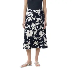 Midi Skirt with Button Placket Women COMMA image-2