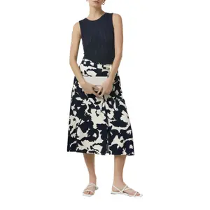 Midi Skirt with Button Placket Women COMMA image-6