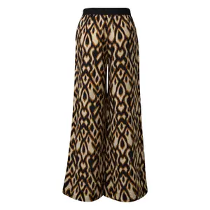 Womens Viscose Palazzo Trousers COMMA image-1